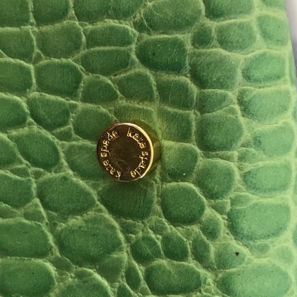 KATE SPADE GREEN LEATHER CROCODILE BAG - Picture 7 of 8
